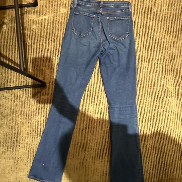 Oriana High Rise Straight Jean in Laguna - Picture 4 of 5